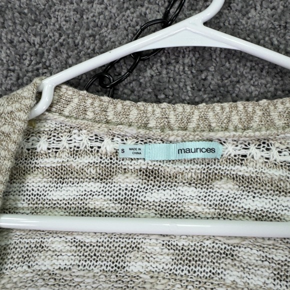 Maurices Sweater Womens Small Multicolor Open Knit Ombre Cardigan Boho Sheer - Picture 3 of 5